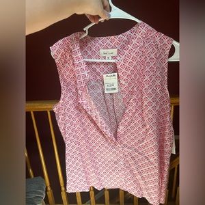 Flower pattern light weight tank top